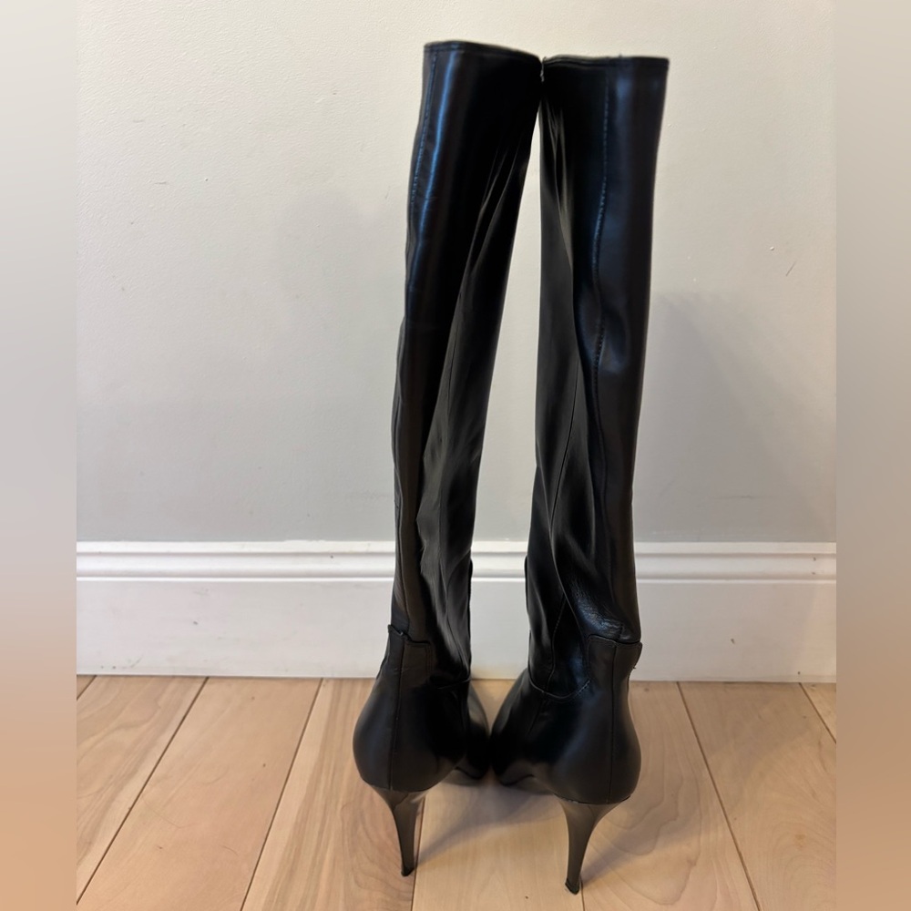 Nine West Black Leather Dress Boots - Picture 4 of 9